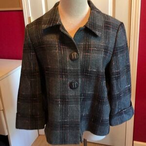 Tahari snap front jacket sz 12 P